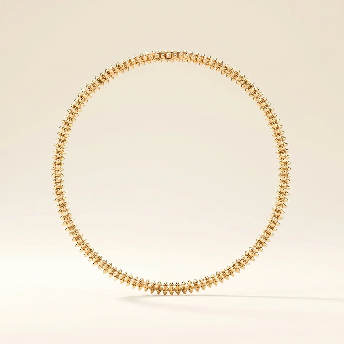 Sculpted Spike Collar Necklace