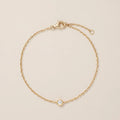 Solitaire CZ Chain Bracelet