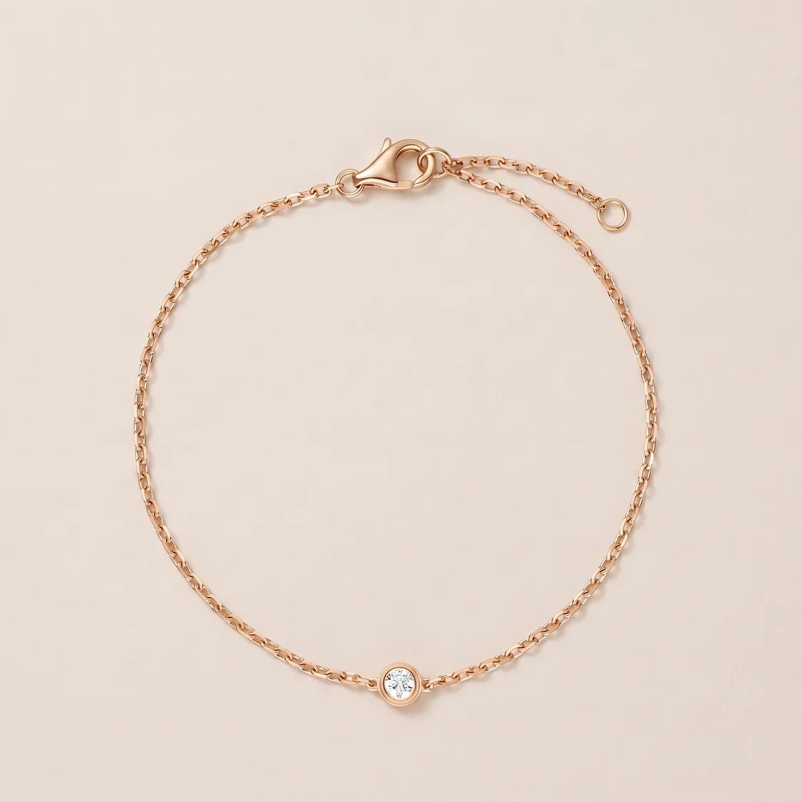 Solitaire CZ Chain Bracelet - view 5