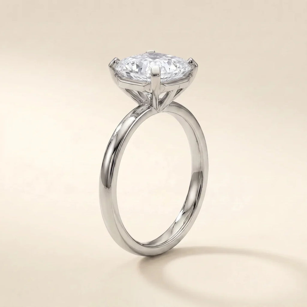 Solitaire CZ Engagement Ring