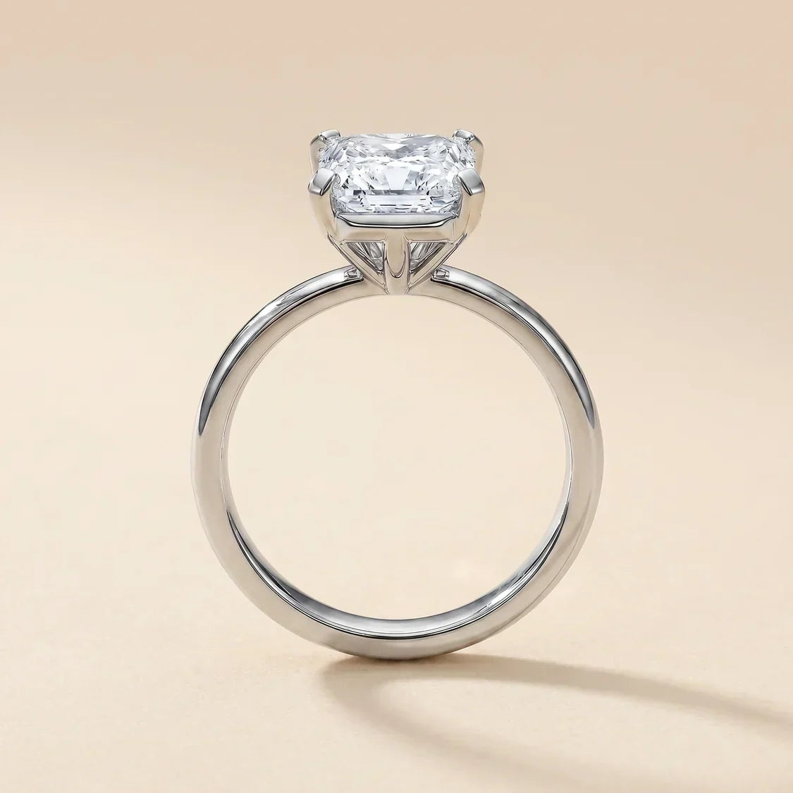 Solitaire CZ Engagement Ring - view 4