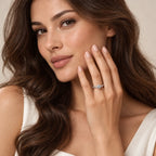 Solitaire-Inspired Pavé CZ Engagement Ring - view 2